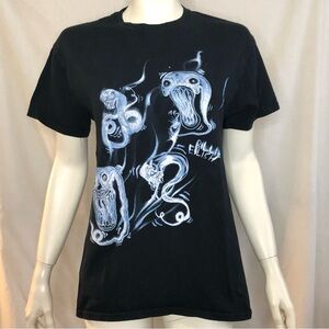 Billie Eilish 2019 ghouls smoke graphic t shirt size medium